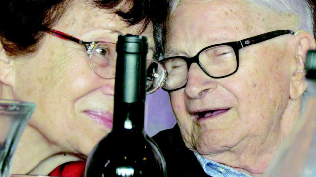 רפי איתן ורעייתו (צילום: נתן זהבי (ארכיון פרטי))