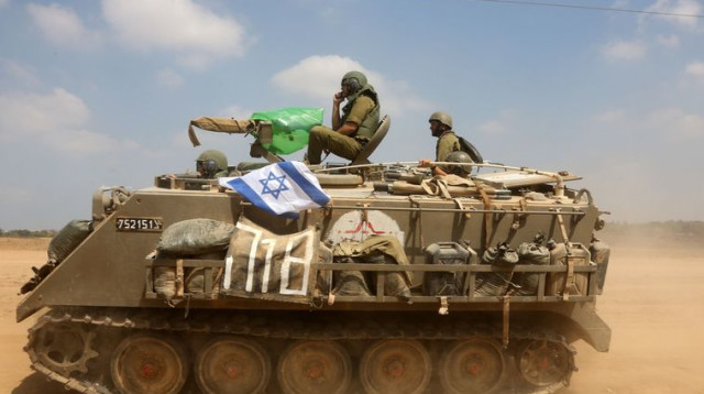 טנק במבצע צוק איתן  (צילום: מרק ישראל סלם)