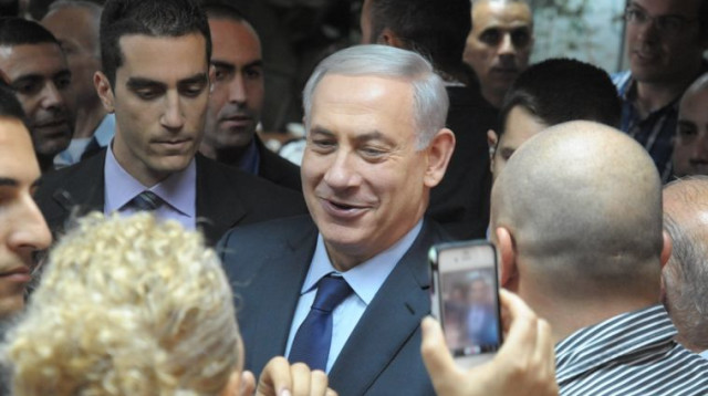 בנימין נתניהו במפגש עם חברי מרכז הליכוד (צילום: אבשלום ששוני)