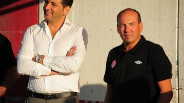 ברקוביץ' וחג'ג' (צילום: האתר הרשמי של הפועל ת"א)