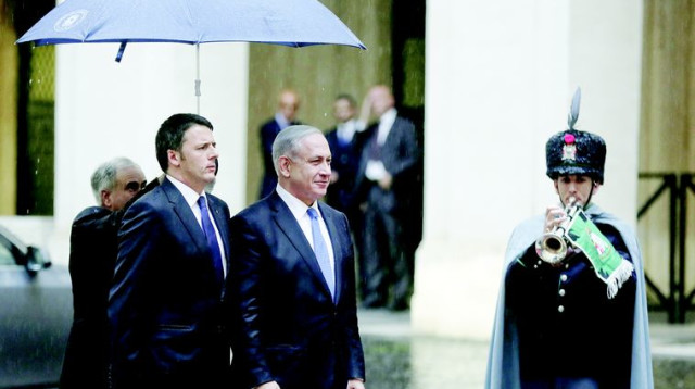 בנימין נתניהו וראש ממשלת איטליה מתאו רנצי (צילום: רויטרס)