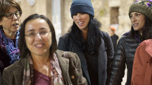 שרה סילברמן בכותל המערבי  (צילום: דניאל שטרית)