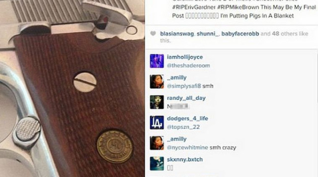 אינסטגרם של רוצח השוטרים בניו יורק (צילום: רויטרס)