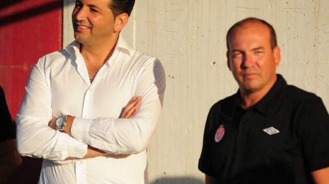 עידו חג'ג' ואיל ברקוביץ (צילום: הפייסבוק הרשמי של הפועל-ת"א)