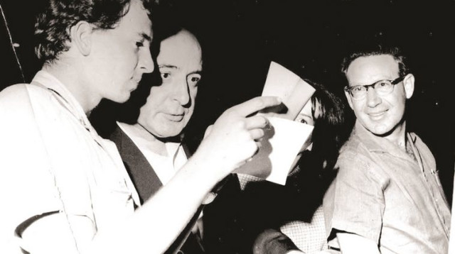 פנחס ספיראהרון ידלין ונתן זהבי (צילום: נתן זהבי (ארכיון פרטי))