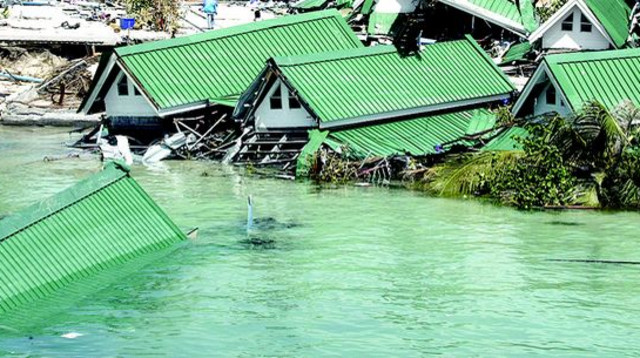 צונאמי (צילום: רויטרס)