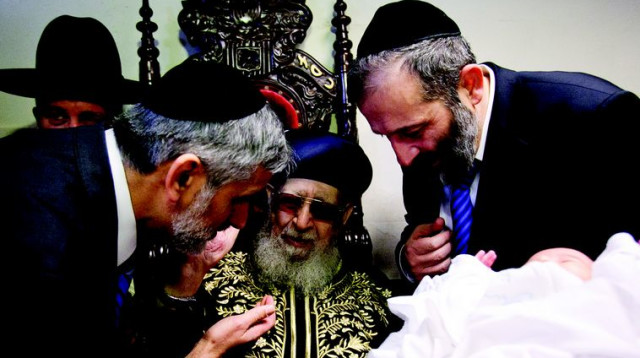 הרב עובדיה, דרעי וישי בתקופת האחדות (צילום: יונתן סינדל, פלאש 90)