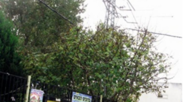 אנטנה ליד בית ספר (צילום: מתוך דוח מבקר המדינה)