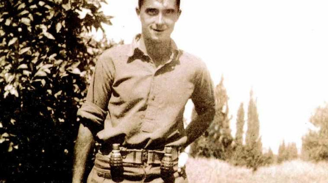 אריאל שרון הצעיר בקרב על לטרון (צילום: ארכיון צה"ל)