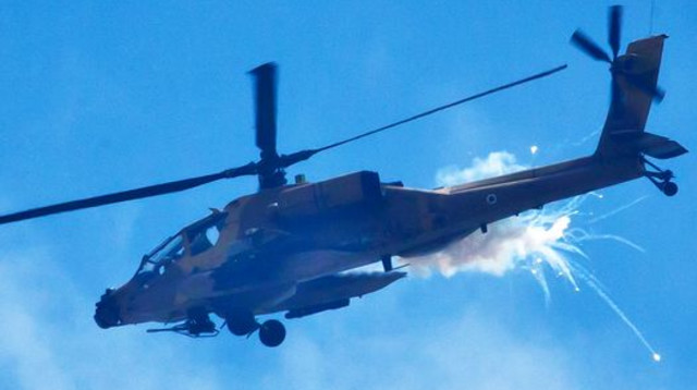 מסוק אפאצ'י של חיל האוויר (צילום: משה שי, פלאש 90)