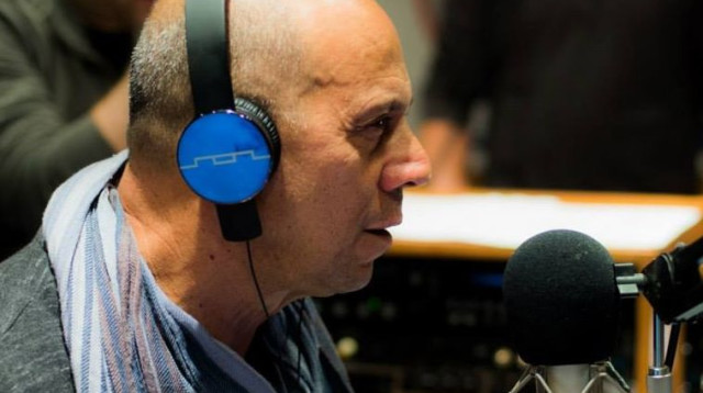 דידי הררי בשידור ברדיו (צילום: קובי ריכטר)