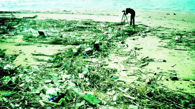 דגים מתים במים. הירקון בשיא עליבותו (צילום: יח"צ)