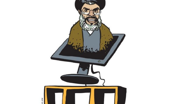 חסן נסראללה (צילום: איור: ליאב צברי)