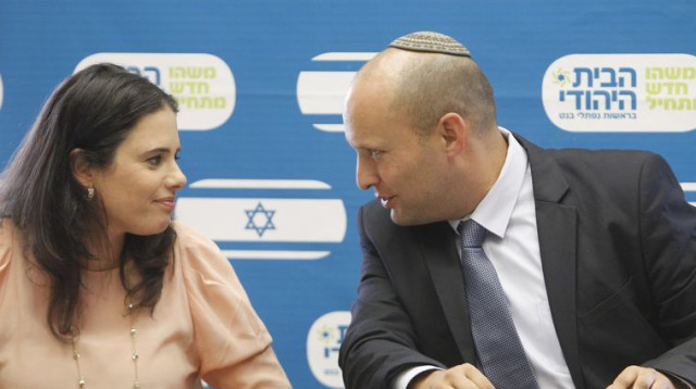 איילת שקד ונפתלי בנט (צילום: פלאש 90)