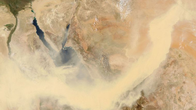 סופת חול  (צילום: נאס"א)