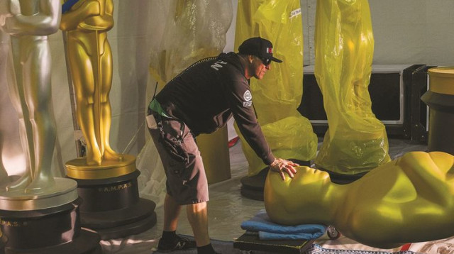 ההכנות לטקס האוסקר (צילום: רויטרס)