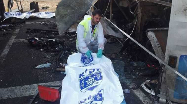 זירת הפיגוע בבורגס (צילום: אביגדור שטרן, זק"א)