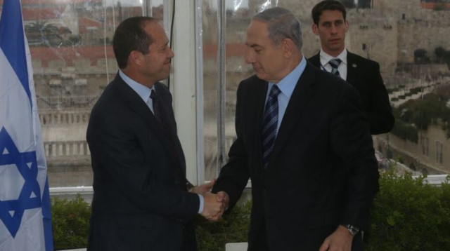 בנימין נתניהו וניר ברקת (צילום: מרק ישראל סלם)