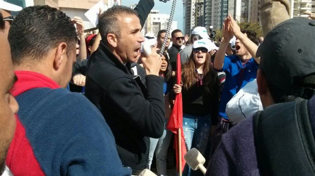 הפגנת עובדי כיל בבאר שבע (צילום: דוברות ההסתדרות)