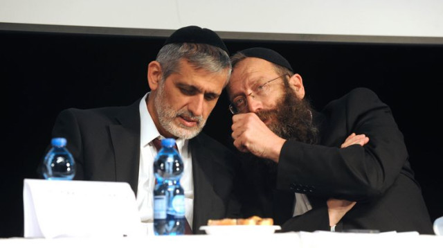 ברוך מרזל ואלי ישי (צילום: אבשלום ששוני)