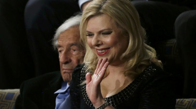 שרה נתניהו בזמן הנאום בקונגרס (צילום: רויטרס)