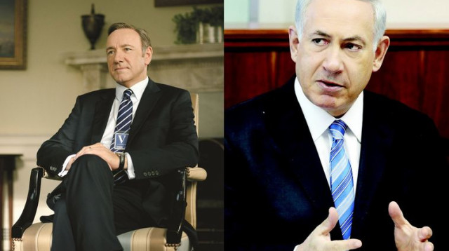 בנימין נתניהו ופרנסיס אנדרווד (צילום: פלאש 90,יח"צ)