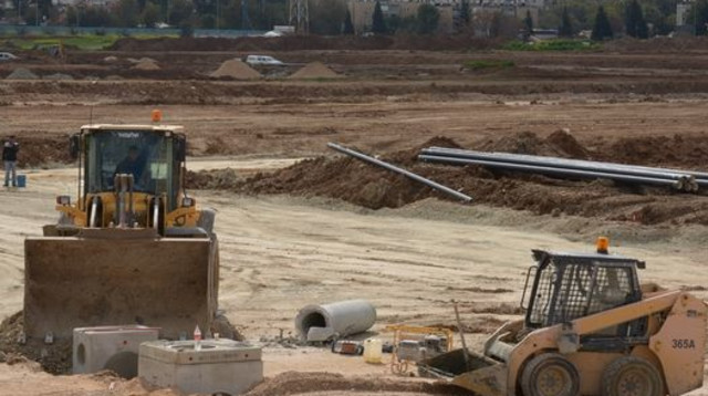 אתר הבנייה בכרמי גת (צילום: דוברות "יש עתיד")