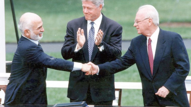 חתימת הסכם השלום עם ירדן (צילום: ראובן קסטרו)