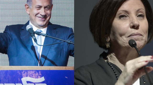 זהבה גלאון ובנימין נתניהו (צילום: פלאש 90)