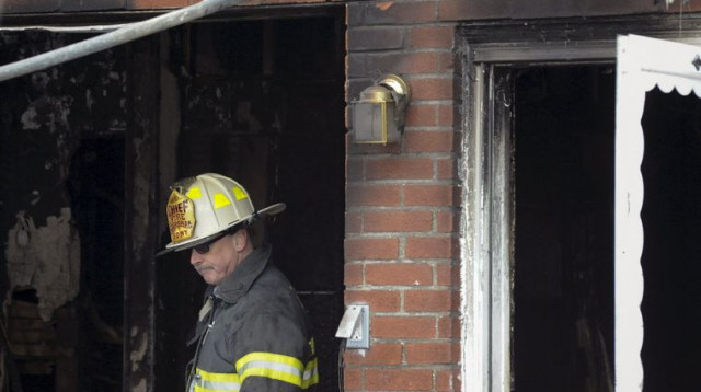 השריפה בברוקלין (צילום: רויטרס)