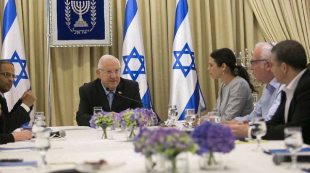 נציגי הבית היהודי נפגשים עם ריבלין (צילום: פלאש 90)