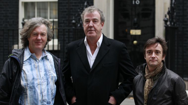 מנחי טופ גיר, ריצ'רד המונד, ג'רמי קלרקסון וג'יימס מיי (צילום: רויטרס)