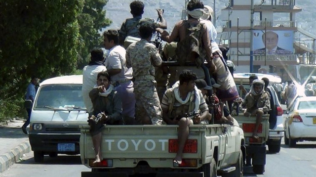 אנשי מיליציה הנאמנים לנשיא תימן (צילום: רויטרס)