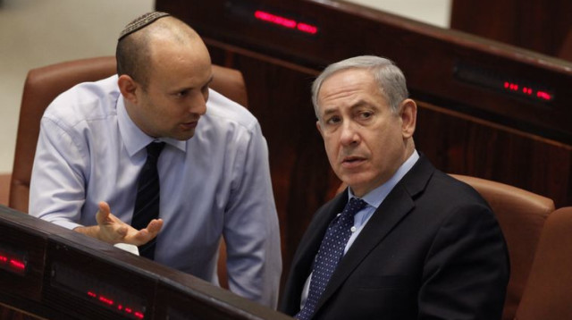 נפתלי בנט ובנימין נתניהו (צילום: פלאש 90)