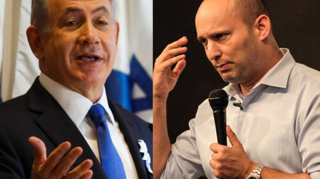 נפתלי בנט ובנימין נתניהו (צילום: פלאש 90)