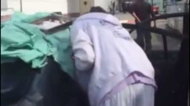 לידה ברכב (צילום: דוברות המרכז הרפואי לגליל)