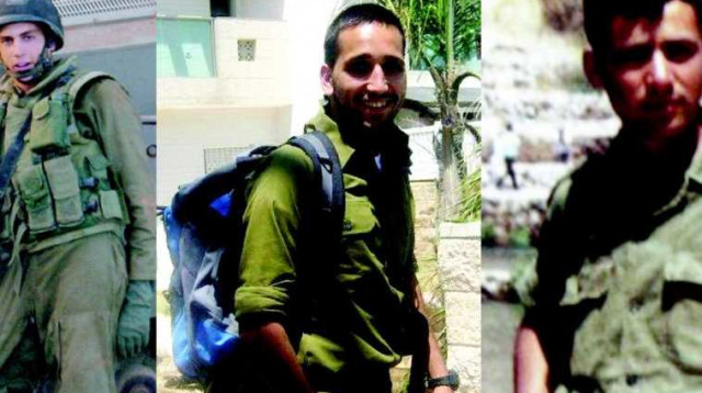 אדיר שטרן, אדר ברסנו ועוז צמח ז"ל (צילום: באדיבות המשפחות,דובר צה"ל)