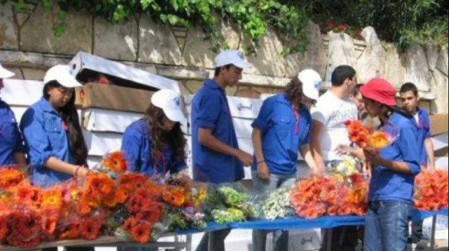 תנועות הנוער ביום הזיכרון (צילום: דוברות הנוער העובד והלמוד)