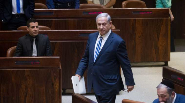 נתניהו בכנסת (צילום: מרים אלסטר, פלאש 90)