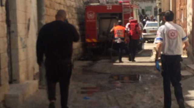 פיצוץ בלון גז בירושלים (צילום: כבאות והצלה ירושלים)