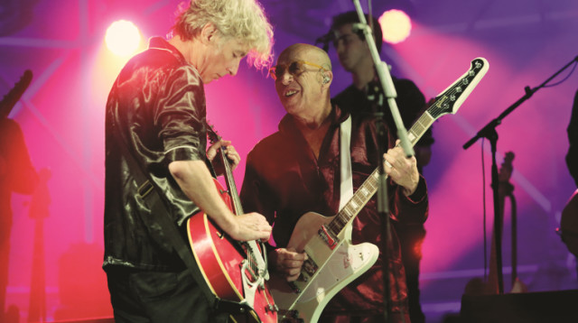 רמי פורטיס וברי סחרוף במופע האיחוד (צילום: אורית פניני, יח"צ)