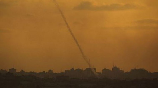 ירי רקטות לישראל, ארכיון (צילום: רויטרס)