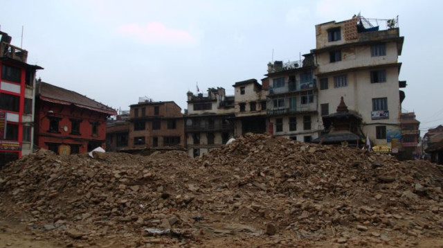 ההריסות בקטמנדו (צילום: תמר דרסלר)