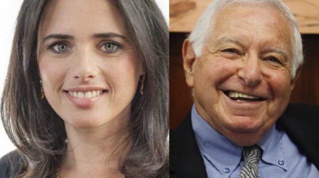 מיכה לינדנשטראוס ואיילת שקד (צילום: מרים אלסטר, פלאש 90)