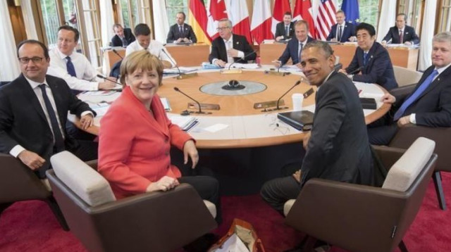 מנהיגי ועידת ה-G7 (צילום: רויטרס)