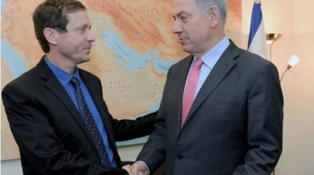 בנימין נתניהו ויצחק הרצוג (צילום: לע"מ)