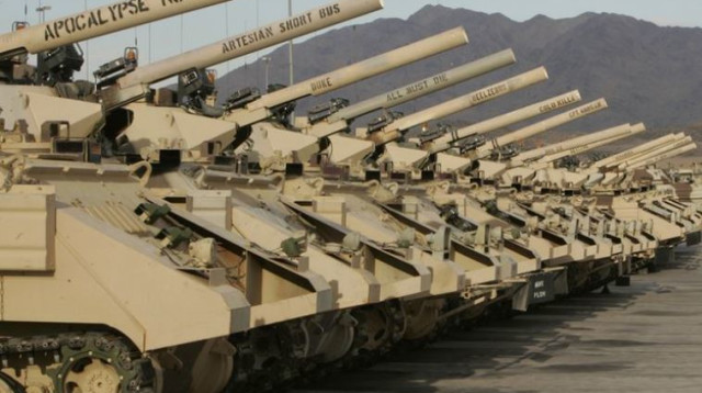 טנקים של צבא ארה"ב, ארכיון (צילום: רויטרס)