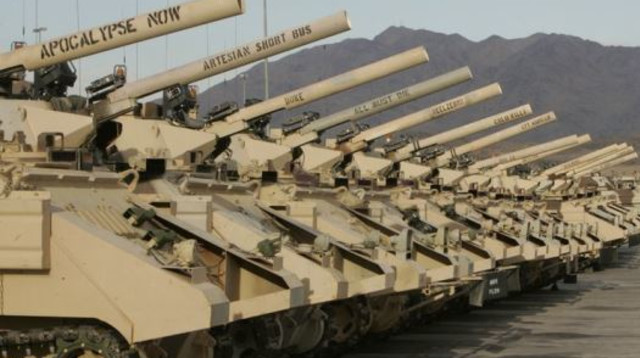 טנקים של צבא ארה"ב, ארכיון (צילום: רויטרס)
