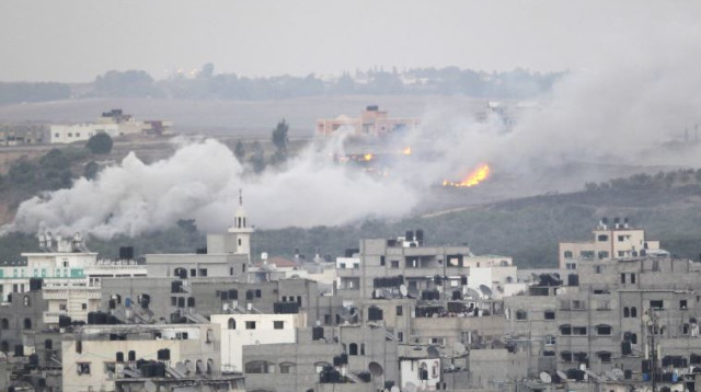 תקיפה ישראלית ברצועת עזה (צילום: רויטרס)