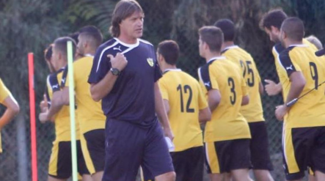 דראפיץ' באימון הבכורה בבירה (צילום: ספורט 2)